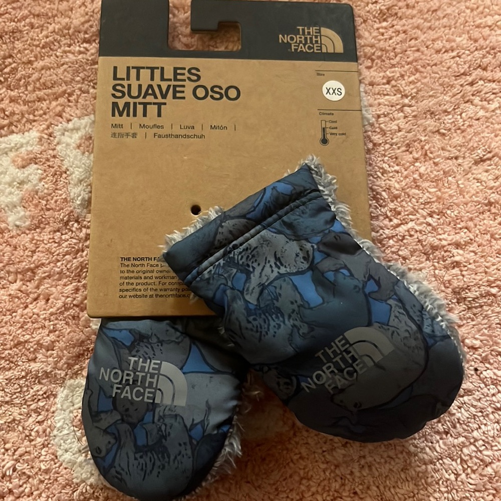 NWT THE NORTH FACE , xxs, gray & blue camo